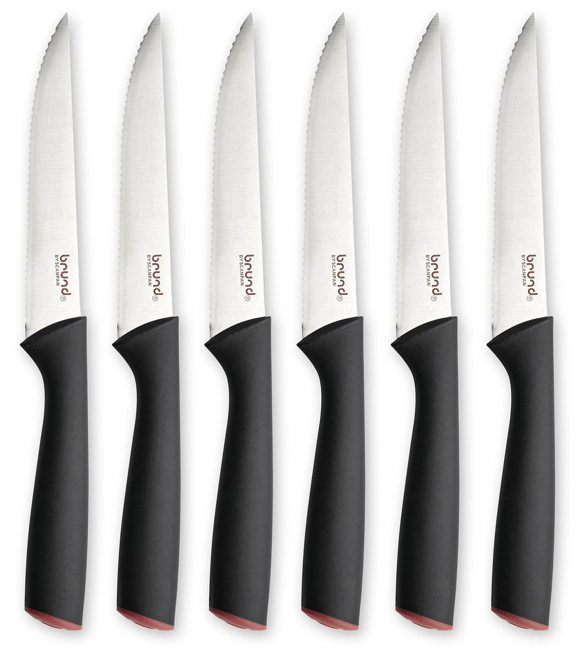 DISCONTINUED BRUND BY SCANPAN Easy Cut 6-Piece Steak Knife Set