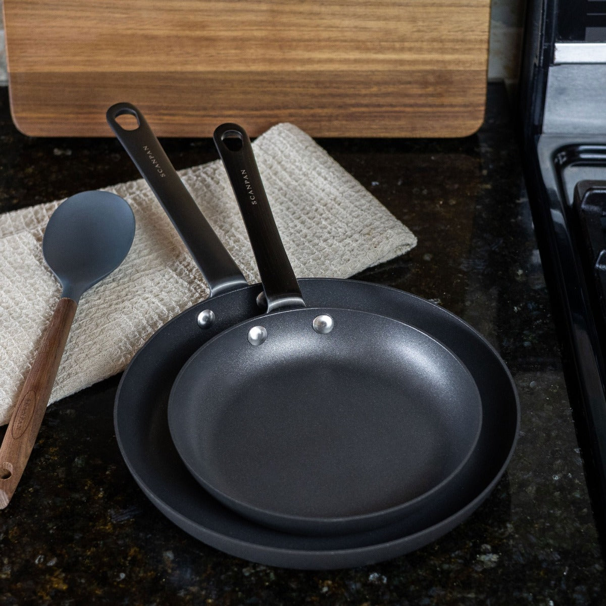 2-Piece Fry Pan Set - Black Edition