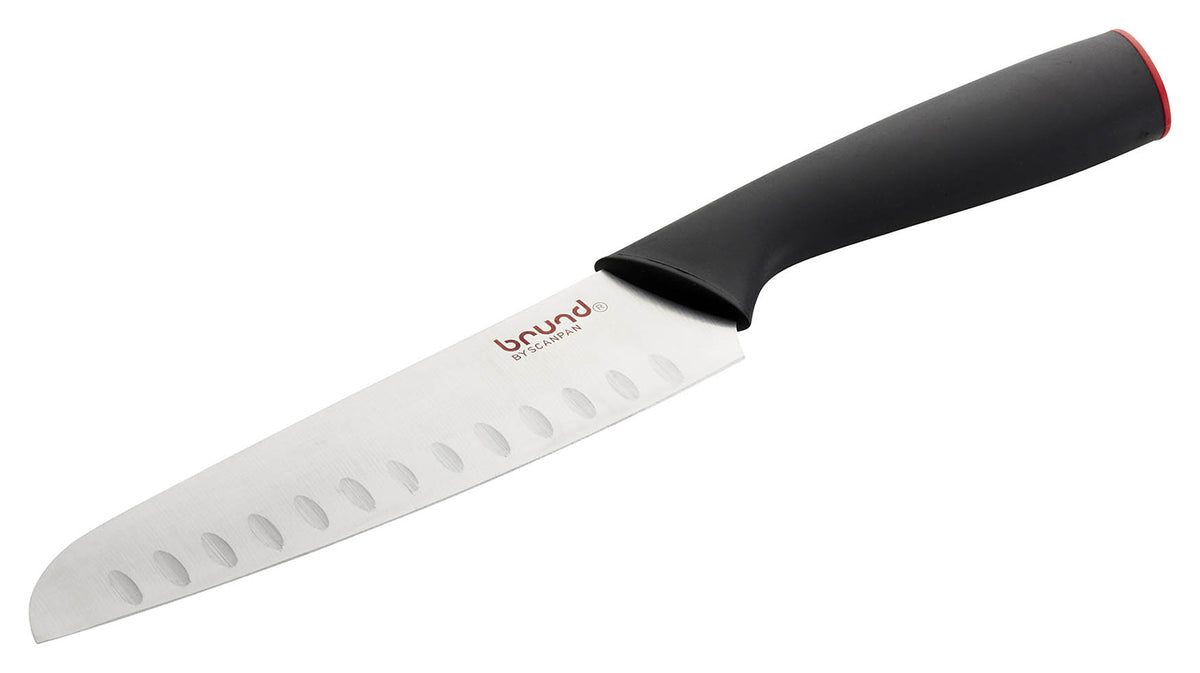 DISCONTINUED BRUND BY SCANPAN Easy Cut 7'' Santoku with Cover