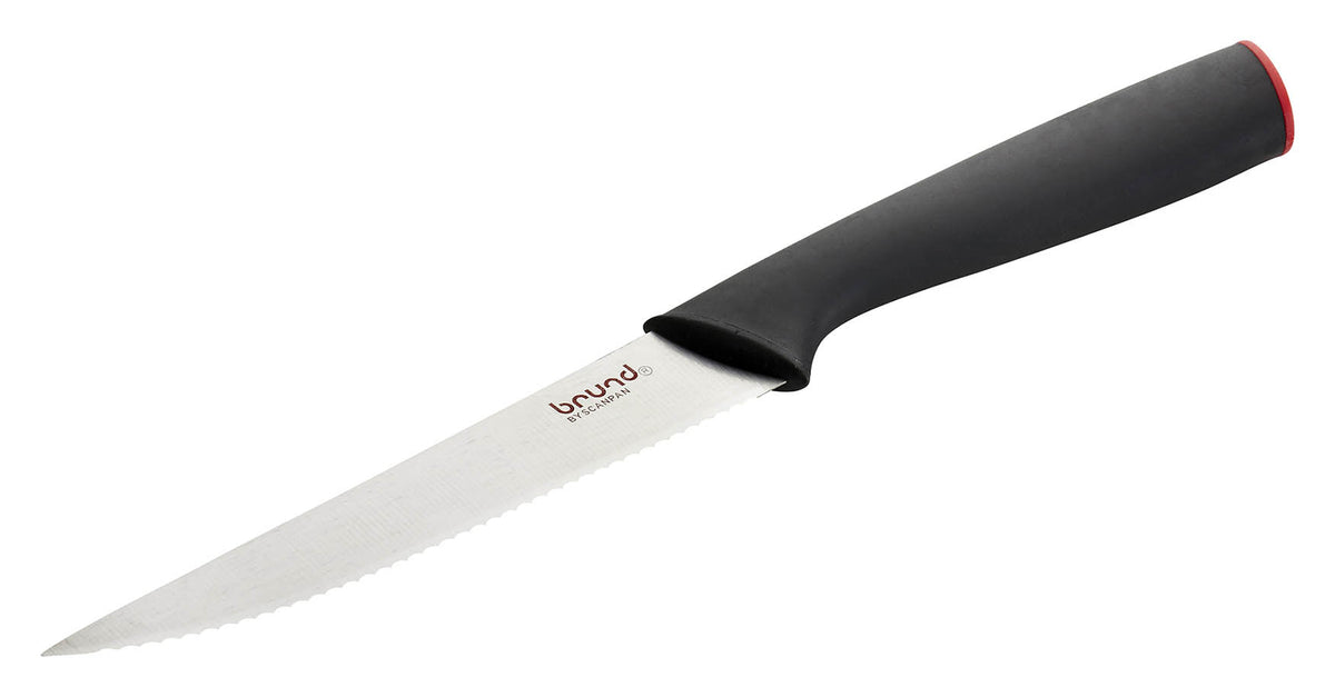DISCONTINUED BRUND BY SCANPAN Easy Cut 4.75'' Tomato Knife with Cover