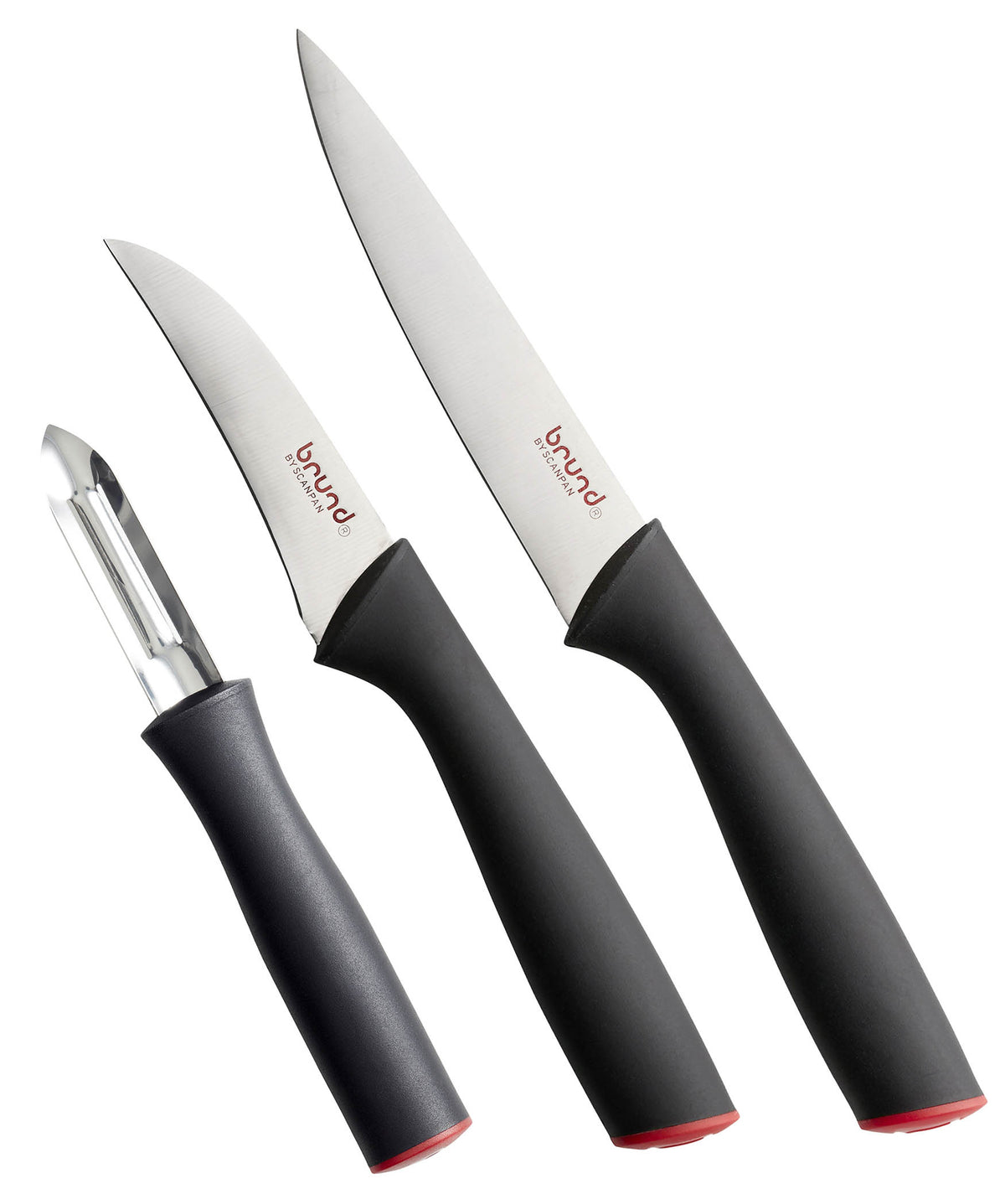 DISCONTINUED BRUND BY SCANPAN Easy Cut 3-Piece Utility Knife Set